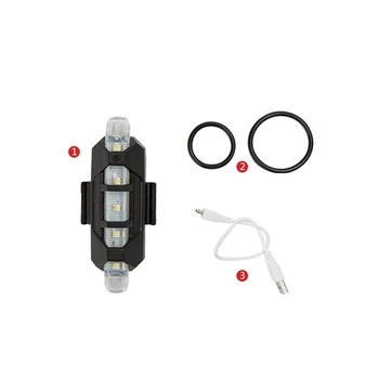 Izposoja Svetlobe USB Polnilna LED Zadnje Luči Varnost Opozorilo Luč Kolesarjenje Bliskavica Super Svetla Luč Kolo Rep Svetlobe