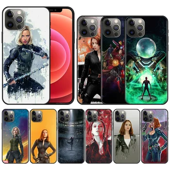 Marvel black widow Primeru Telefon Za iPhone 12 11 13 Pro Max X XR XS 7 8 6 6s Plus 5S 5 SE 2020 12 13 Mini Silikonski Coque