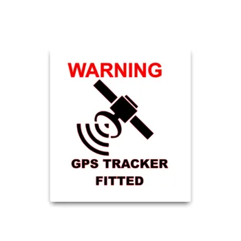 Opozorilo Avto Nalepke GPS Tracker Opremljena Vinil zaščito pred soncem Okno Avtomobila Avto Styling Dekorativni Dodatki Nepremočljiva PVC 10 cm*9 cm