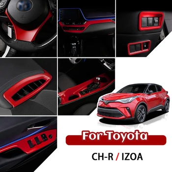 Za Toyota CH-R IZOA CHR 2018 2019 2020 2021 Rdeče Centralni Nadzor Notranja Dekoracija Dekorativni Trak Avtomobilski Pribor