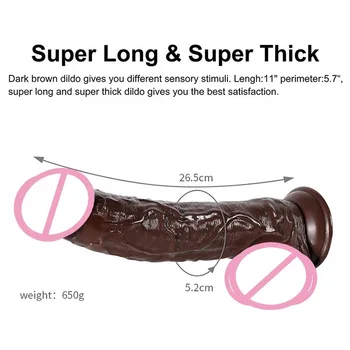 27 cm Prilagodljiv Realno Veliko Analni Vibrator Butt Plug Erotično Penis priseska Adult Sex igrače Za Ženske Sexshop Masturbacija