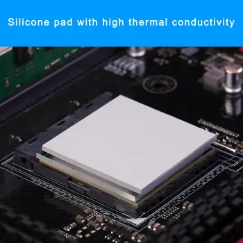 Toplotne Pad Mehko Odvajanje Toplote Silikonsko Blazinico CPU/GPU Grafične Kartice, matične plošče, Silikonsko Mazilo Ploščica Multi-Velikost 12W/MK