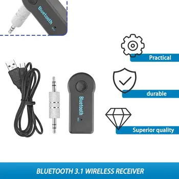 Hands-free (prostoročni Brezžični 4.1 Bluetooth Audio Sprejemnik Glasbe Adapter 3,5 mm Stereo A2DP Komplet 2.4 G za Pretakanje Glasbe ozvočenje