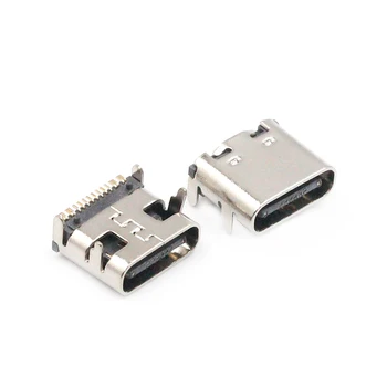 10PCS SMT USB 3.1 Tip-C 16pin ženski konektor Za Mobilni Telefon, ki Polni vmesnik priključek za polnilnik Prameni noge plug