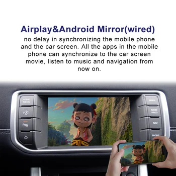 Brezžični CarPlay za Land Rover Evoque Obdobje 2013-2018 Android Auto Modul Polje Video Vmesnik Ogledalo-Link