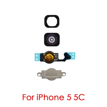 Gumb domov Tipka Z Flex Kabel Za iPhone 5S SE 5C 5 Vrniti Nazaj Gumb Domov Zbora za Apple iPhone 5S SE 5C 5
