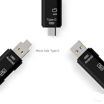 Card Reader USB 2.0&Tip C na SD Micro SD TF Card Reader za osebni RAČUNALNIK Prenosnik Dodatki Smart Pomnilnik Cardreader SD Card Reader