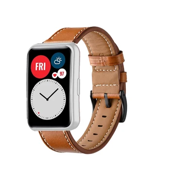 Usnje Pasu Za Huawei Watch FIT Traku smartwatch Pribor Pravega Usnja pametno gledati manšeta zapestnica Huawei Watch fit