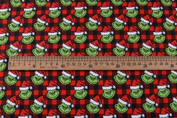 Božični Zelena Človek Bombažne Tkanine, Oblačila za Otroke Mozaik Krpo Slipcover Blazine Pokrov DIY Šivalni Material