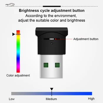 Barvita Mini USB Avto Notranje Svetlobe LED Modeliranje Luč Za KIA Sid Rio Dušo Sportage Ceed Sorento Cerato K2 K3 K4 K5