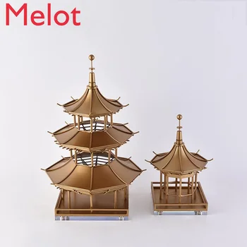 High-End Kitajski Slog Kovinski Pagoda Kitajski Stil Dekoracijo Moda Preprost Hotel Okraski Obrt Opreme Okraski