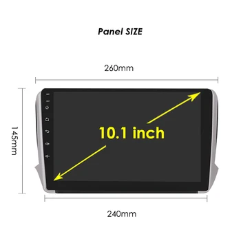 3GB+32GB Android Avto Radio Stereo Multimidia Igralec Za PEUGEOT 2008 208 Serije 2012-2018 Avto Auto GPS Navi 10 INCH 2DIN CarPlay
