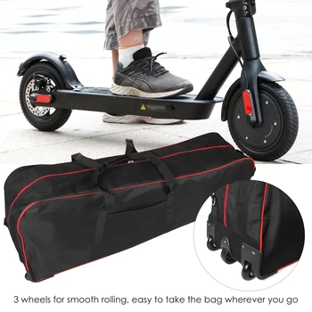Črna Nepremočljiva Vreča za Shranjevanje 10 inch Električni Skuter Zložljive Skateboard Zadrgo za Shranjevanje Primeru vrečke s 3 kolesi