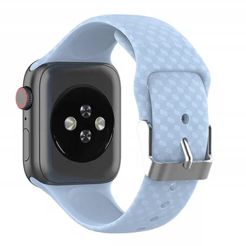3D Teksturo Trak Za Apple watch band apple ura 5 4 3 band 44 mm 40 mm correa iwatch band 38 mm 42mm Silikonska zapestnica watchband