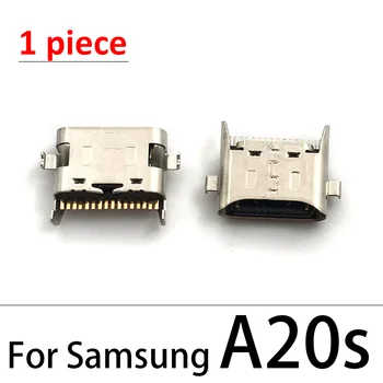 2Pcs Tip-C Polnilnik USB Priključek Priključek za Polnjenje Vrata Za Samsung A20 A30 A50 A70 A51 A71 A21s A01 A30s A50s A20s A11 A21 A31 A52