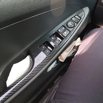 Za Hyundai Tucson-2019 2020 Avto Notranje Trim Auto ABS Mat Znotraj Vrat Ročaj Moč Okno Preklopite Pokrov Trim Dodatki