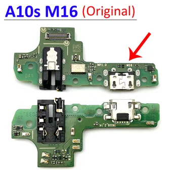 Originalni Samsung Galaxy A10s A107 A107F M15 M16 Micro USB Polnilec za Polnjenje Vrata Dock Priključek za Mikrofon Odbor Flex Kabel