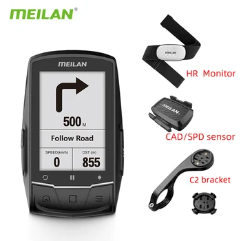 Meilan Finder Kolo GPS Kolesarski Računalnik, GPS Navigacija BLE4.0 merilnik hitrosti Povezavo z ForCadence HR Monitor Moči meter