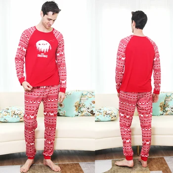 2021 Družino Ujemanje Oblačila Risanka Božič Natisnjeni Pajama Nastavite Homewear Mati Hči Otroci Sleepwear Pižame Ženske Pijamas