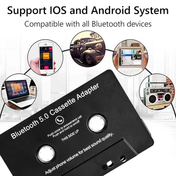 Univerzalni Bluetooth, združljiva Pretvornik Avto Trak MP3/SBC/Stereo Bluetooth, združljiva Zvočna Kaseta Za Aux Adapter