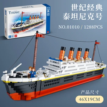 Ladja Titanik Modela Serije Gradniki Kompleti Ustvarjalnost Zbrati Opeke Otroci Diy Izobraževalne Igrače Za Otroke Darila