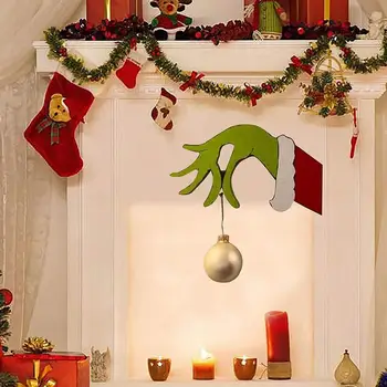Božič Tat Ročno izrezan Božični Okraski, DIY Simulacije Tat Strani Steni Visi Obesek, Novo Leto, Božič Dekor
