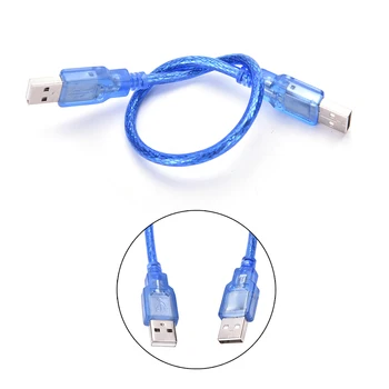 USB 2.0 Tip A Moški Na USB Moški Kabel Adapter Podatkov Podaljšek 30 cm