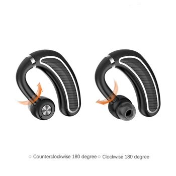 Brezžične Slušalke Bluetooth V4.1 Enostransko Viseči Uho Slušalke Poslovnih Slušalke Pogon Klic Športne Slušalke Za Android IOS