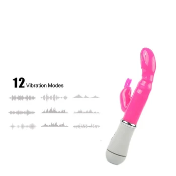 12 Hitrost Močno Rabbit Vibrator za Klitoris Stimulator G-spot Nepremočljiva Massager Sex Igrače Za Ženske Ženski Masturbator Za Odrasle