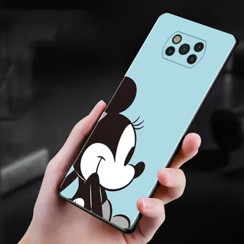 Miki miška minnie mouse disney Fundas Za Xiaomi POCO X3 NFC F1 M3 M4 Pro 5G F3 Shockproof Silikonski Mehko Vrečke Kritje Lupini