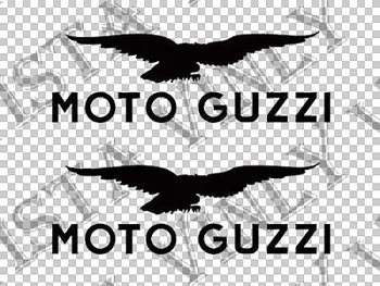 Za (2Pcs) 2x Moto Guzzi motorno kolo, Vinilne Nalepke Nalepka