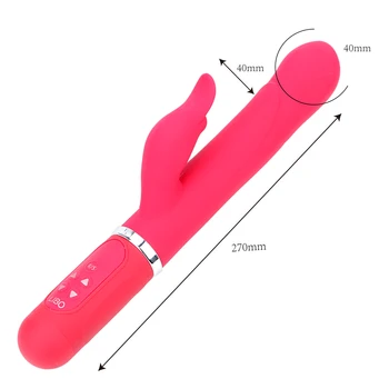 IKOKY G-spot Vaginalne Masaža Dildo, Vibrator Sex Igrače za Žensko Klitoris Stimulator Prenos Kroglice Teleskopsko Vrtenja AV Stick