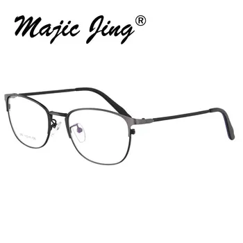 Čarobno Jing iz nerjavečega jekla kratkovidnost očala očala polni platišča moških recept očala RX optičnih slik 1202