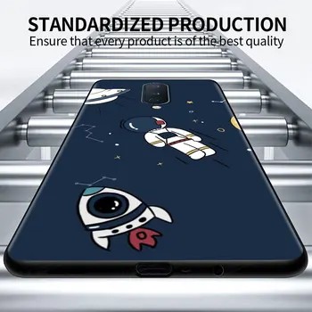 Capa Za OnePlus 8T 8 Nord N10 5G 7 9 7T 9R Primeru Telefon Za 1+ Nord 2 N100 N200 Z Tpu Črno Kritje Cas Astronavt Vesolja