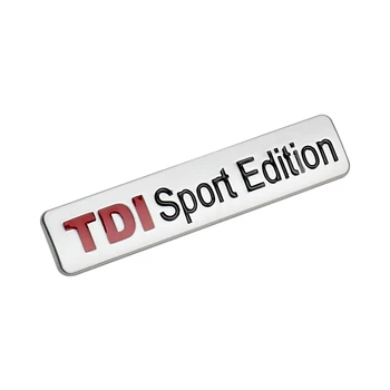 TDI Sport Edition Logotip tovarniška ploščica Za Volkswagen VW Tiguan Touareg Golf, Passat Scirocco Fender Trunk 3D Trim Nalepke, Dodatki