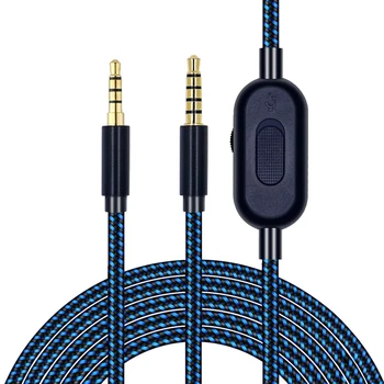 2M OFC Zamenjava Pleteni Kabel Kabel za Nadzor Glasnosti Inline Izklop zvoka Posnetek Za Logitech Astro A10 A30 A40 TR A50 Slušalke Xbox Eno PS4