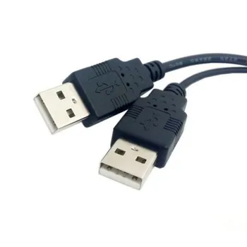 USB 2.0 Ženski A Dvojni Moški Podatkov Y Kabel HDD Napajalni Kabel za Zunanji 2.5