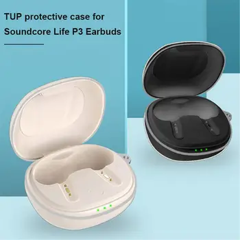 Mehko TPU Prozoren Pokrov Brezžične Slušalke Zaščitna Primeru Clear Skin Za Soundcore Življenje P3 Pribor za Polnjenje Box