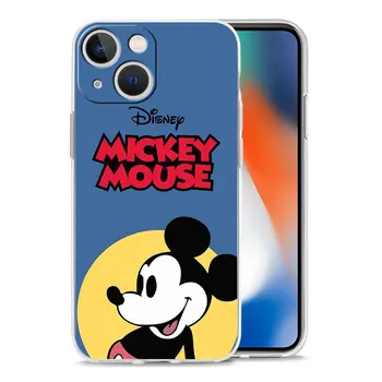 Disney Mickey Minnie Poceni Ohišje Za iPhone 11 12 13 Pro Max 12Mini 13Mini Ohišje Pokrov Lupini Jasno Fundas Stanovanj Vrečko