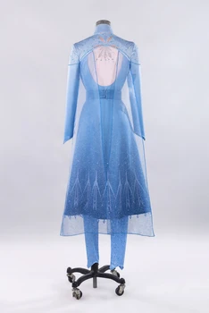 Film Ledena Kraljica Princesa Odraslih Elsa Obleka Za Obleko Dekleta Halloween Božično Zabavo, Cosplay Kostume Modro Obleko Obleko, Plašč