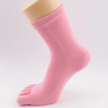 Nove ženske bombaž barva prsti Priložnostne nogavice divje lady toplo pet prstov, nogavice