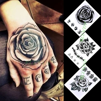 Nepremočljiva Začasni Tattoo Nalepke Cvet Metulj Ustvarjalne Tattoo Nalepke V Roki Flash Tatoo Ponaredek Tatoo za Moške, Ženske Dekle