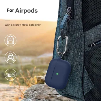 Šport Slušalke Primeru za Apple AirPods Pro Primerih Mehki Silikonski Slušalka Zaščitni Pokrov Za AirPods Pro Polnjenje Box za Shranjevanje Vrečk