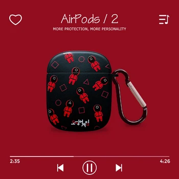 Slušalke Primeru Za Apple AirPods 1 2 3 Pro Polnjenje Mehki Silikonski Ovitek Za Brezžični Bluetooth Srčkan Igro Enigma