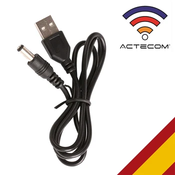 ACTECOM Kabel USB Cargador par Tablet Android mp3 5,5 mm 5v 2A 1m alimentación DC Carga