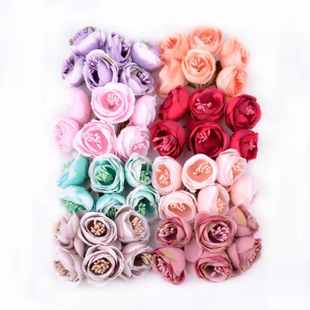 6pcs Nove Umetne rože stamens rose šopek poročni doma Božični okraski, cvet scrapbooking DIY garland šatulji