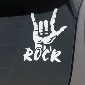 Ustvarjalne Osebnosti Rock Prst Avto Nalepke PVC Telo, Zunanjost Pribor Motocikel Laptop Dekoracijo Nepremočljiva Avto Nalepke