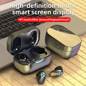 TW32 TWS Brezžični Čepkov Slušalke Z LED Moč, Digitalni Zaslon na Dotik za Nadzor V Uho Bluetooth 5.2 Brezžične Slušalke 3500mA