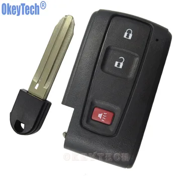 OkeyTech Zamenjava Brez Ključa Smart Remote Key Lupini Primeru F.o.b 2+1 3 Gumbi Za Toyota Prius 2004-2009 Nerezane Rezilo Brezplačna Dostava