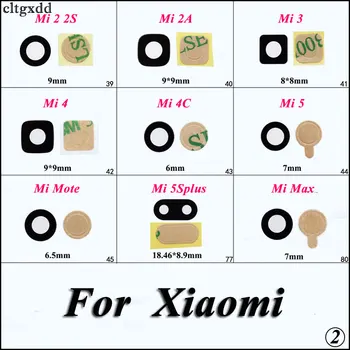 Cltgxdd 2PCS zadnji Zadnji Pokrovček Objektiva Kamere, se Za Xiaomi Mi 2 2 3 4 4C 5 5Splus Opomba Max Za Redmi Opomba 1 2 3 4 Redmi 1 2 2A 3 3